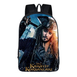 Skull Backpack School Kids Bags Boy Backpack Jack Sparrow Print Laptop Backpack