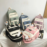 Functional Leisure Backpack for Girls Boys Unisex Travel Knapsack