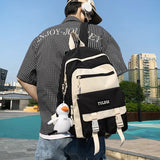 Functional Leisure Backpack for Girls Boys Unisex Travel Knapsack