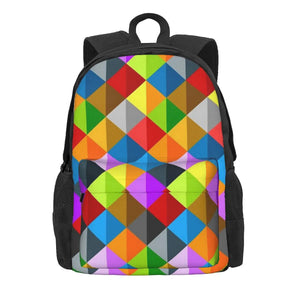 Colorful Zipper Backpacks for Men and Women