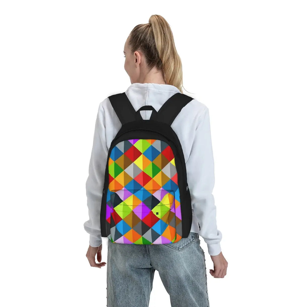Colorful Zipper Backpacks for Men and Women