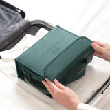 Modern Minimalist Matt PU Folding Wash Bag Travel Portable Storage