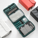 Modern Minimalist Matt PU Folding Wash Bag Travel Portable Storage