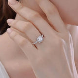 Moissanite Ring US Classic Square Bag Micro Inlay