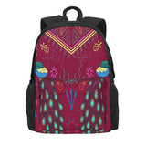 Mollymauk Tealeaf Print Backpack Unisex Man Woman Bag