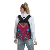 Mollymauk Tealeaf Print Backpack Unisex Man Woman Bag