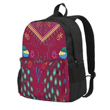 Mollymauk Tealeaf Print Backpack Unisex Man Woman Bag
