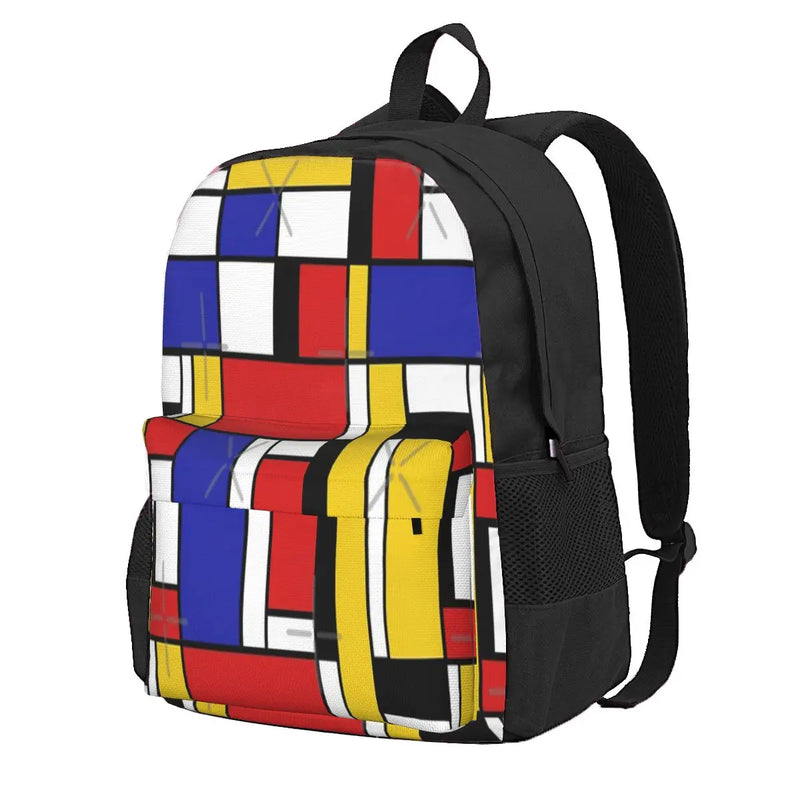 Mondrian Art Backpacks Men's Backpacks Bags For Women Anime Women Backpack