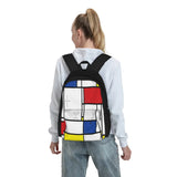 Mondrian Minimalist De Stijl Modern Backpacks Men's Bags For Women