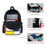 Mondrian Minimalist De Stijl Modern Backpacks Men's Bags For Women
