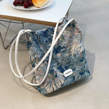 Monet Oil Painting Bag Large Capacity Satchel Handbag