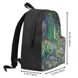 Monet's Garden Door Painting Backpack