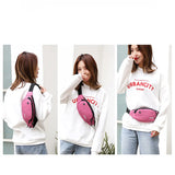 Pink Money Belt Nylon Waist Pack Chest Bag for Men Women