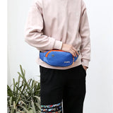 Pink Money Belt Nylon Waist Pack Chest Bag for Men Women