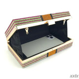 Rhinestone Money Clutch 10000 Dollars Stack Evening Bag