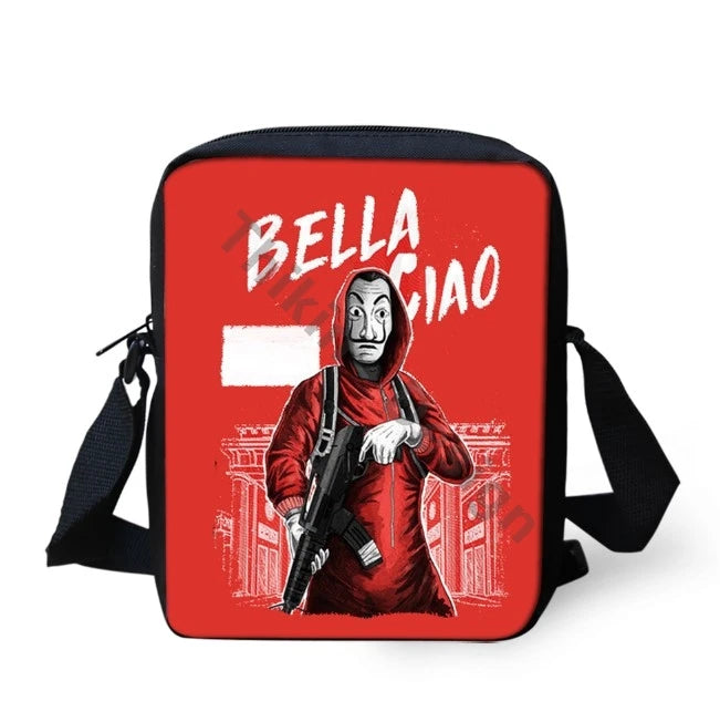 Money Heist Messenger Bag Crossbody LA CASA DE PAPEL Mini Shoulder Bag