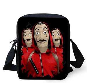 Money Heist Messenger Bag Crossbody LA CASA DE PAPEL Mini Shoulder Bag