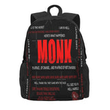 Monk Quotes 1 Backpacks Men's Backpacks Bags For Women Retro Bags For Girls Back