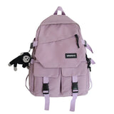 Monkey Pendant Backpack Bag for Women Youth Lady Men Couples Backpack