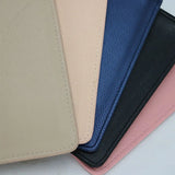 Monogrammed Letters Women PU Saffiano Pouch Vegan Leather Clutch Bag