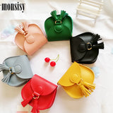 Monsisy Tassel Bag Girl Purse Handbag Kid Shoulder Bag Mini Crossbody
