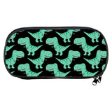 Dinosaur Print Pencil Case for Kids, T. Rex Stationary Bag Boys Girls Gift