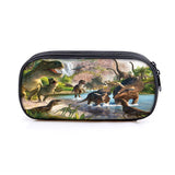 Dino Print Cosmetic Cases Pencil Box T. Rex Kids School Case Stationary