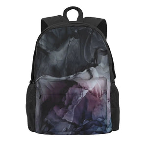 Moody Dark Chaos Inks Abstract 2 Backpacks Men's Women's Bag