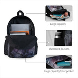 Moody Dark Chaos Inks Abstract 2 Backpacks Men's Women's Bag