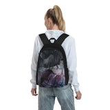Moody Dark Chaos Inks Abstract 2 Backpacks Men's Women's Bag