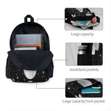 Moon 3 Backpacks Men's & Women's Zipper Close Bags