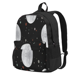 Moon 3 Backpacks Men's & Women's Zipper Close Bags