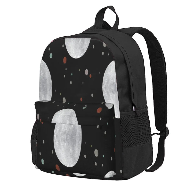 Moon 3 Backpacks Men's & Women's Zipper Close Bags