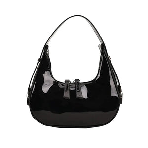 Spring Patent Leather Handbag Shoulder Bag Bright Clutch Purse