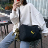 Moon Large Capacity Messenger Bag Cell Phone Crossbody Shoulder Bag