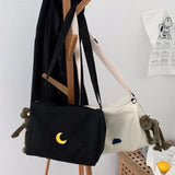 Moon Large Capacity Messenger Bag Cell Phone Crossbody Shoulder Bag