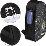 Moon Phase Backpack Travel Laptop College Book Bag USB Charging Port