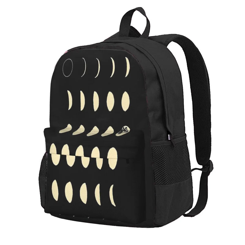 Moon Phases Backpacks Men's Women's School Bag