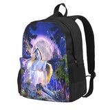 Moonlight Unicorn Backpacks Men's & Women's Retro Kids Backpack