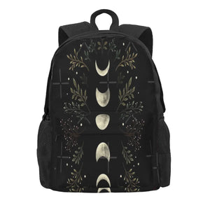 Moonlit Garden-Olive Green Backpacks Zipper Eco F