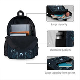 Moonlit Garden-Teal Snow Backpacks Men Women Mens B