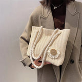 Mori-girl Shoulder Bags Women Underarm Large Capacity Totes Flower Handbags