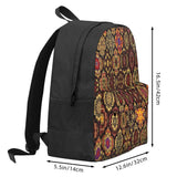 Moroccan Tile Golden Pattern Backpacks Men Women Back Bag
