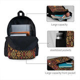 Moroccan Tile Golden Pattern Backpacks Men Women Back Bag