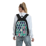 Moroccan Tile Pattern Teal Backpacks Men's Backpacks Bags For Women Harajuku