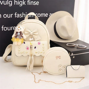 Waterproof Kids Backpack Bow Fringed Backpack