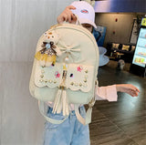 Waterproof Kids Backpack Bow Fringed Backpack
