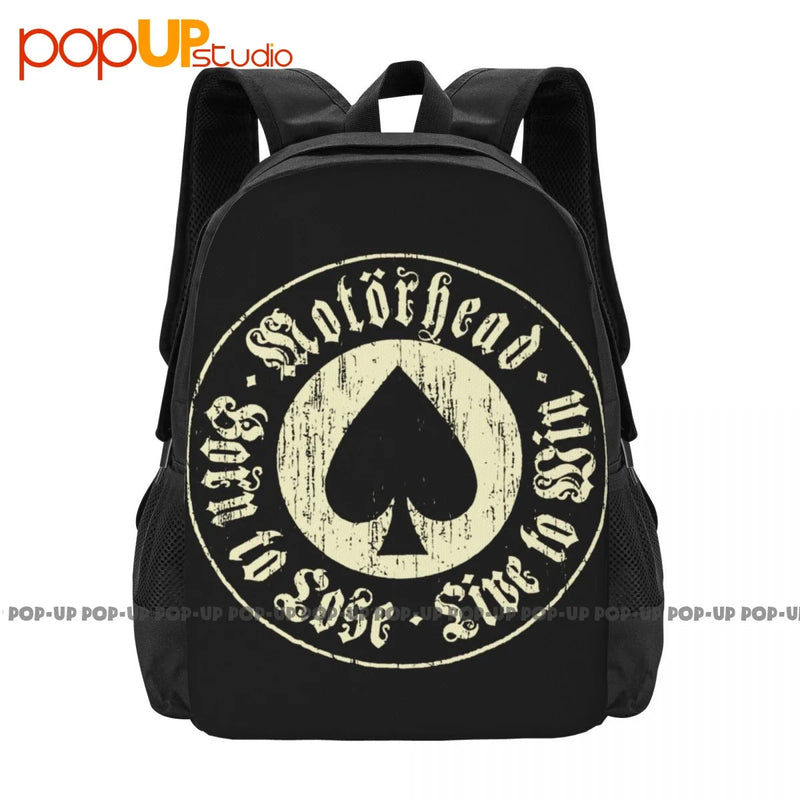 Moterhead Born To Lose Live To Sin Ace Of Spades Backpack Large