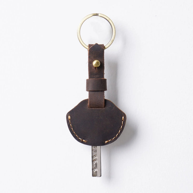 Moterm Leather Keychain Cowhide Car Key Holder Men Keyrings Retro