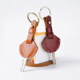 Moterm Leather Keychain Cowhide Car Key Holder Men Keyrings Retro